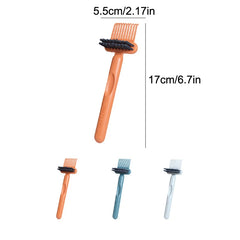 2In1 Comb Cleaning Brush Hairbrush Cleaner Rake Comb Embedded Tool Mini Hair Dirt Remover For Removing Hair Dust Home Salon Use