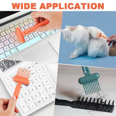 2In1 Comb Cleaning Brush Hairbrush Cleaner Rake Comb Embedded Tool Mini Hair Dirt Remover For Removing Hair Dust Home Salon Use