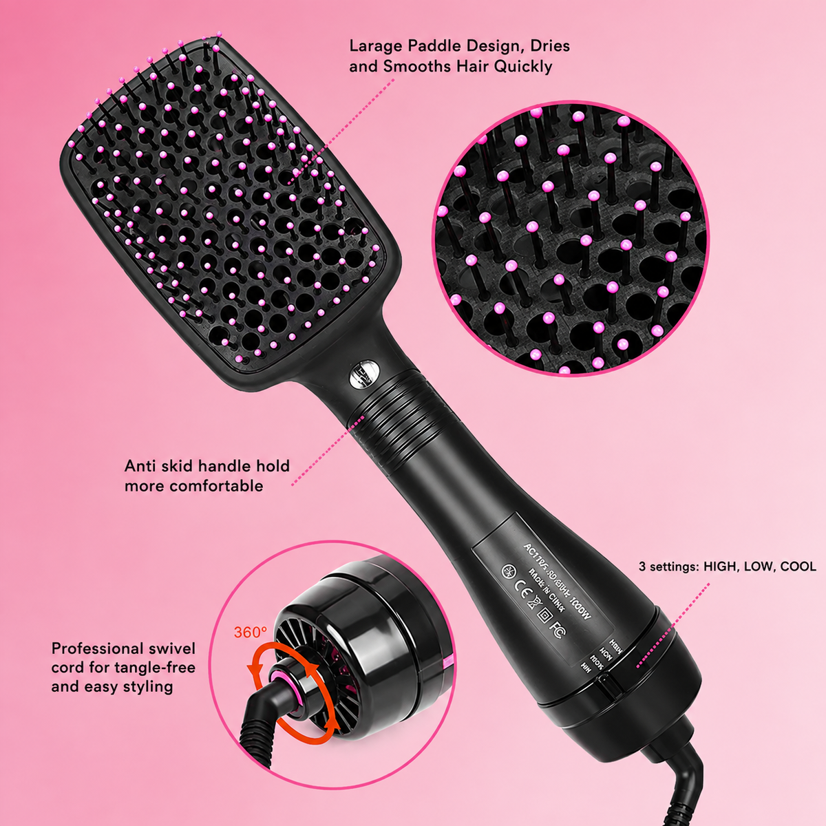 NEVEN™ One-Step Volumizing Blowout Brush