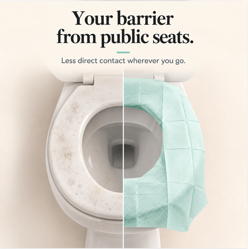 20piece disposable oversized independent packaging toilet seat cover adult and child toilet training,travel toilet seat cushion