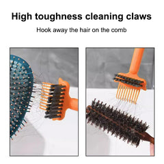 2In1 Comb Cleaning Brush Hairbrush Cleaner Rake Comb Embedded Tool Mini Hair Dirt Remover For Removing Hair Dust Home Salon Use